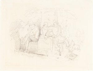Elskere under et træ af John Everett Millais