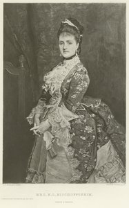 Fru H L Bischoffsheim (gravering) af John Everett Millais