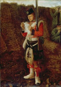 Nyheder fra hjemmet, 1856-57 af John Everett Millais
