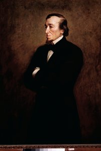 Portræt af Benjamin Disraeli (1804-1881), britisk politiker og grundlægger af det konservative parti Maleri af John Everett Millais (1829-1896) London fra det 19. århundrede, National Portrait Gallery af John Everett Millais