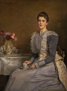 Portræt af fru Joseph Chamberlain (1864-1957) af John Everett Millais