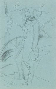 Foreløbig skitse til portrættet af John Ruskin, 1853-1854 af John Everett Millais