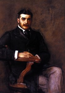 Sir Arthur Seymour Sullivan (1842 - 1900). Maleri af J. E. Millais. National Portrait Gallery, London. af John Everett Millais
