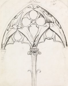 Studie til et vinduesdesign af John Everett Millais