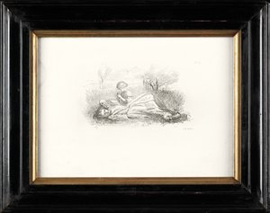 Sommer Indolence (ætsning) af John Everett Millais