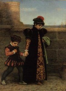The Girlhood of St. Teresa (olie på lærred) af John Everett Millais