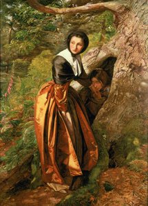 Den forbudte royalist, 1651, 1852-53 af John Everett Millais