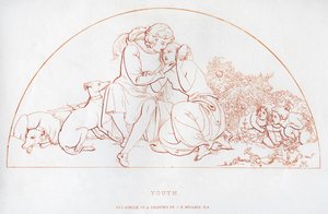 Ungdom, 1800-tallet. af John Everett Millais
