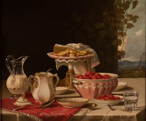 Jordbær og fløde, 1879