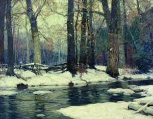 Sylvan Stream (olie på lærred)