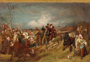 Wappenshaw: A Shooting Match, af John Faed