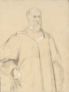 Dommer Wayland, studerer til et maleri på Yale af John Ferguson Weir