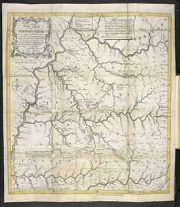 Et kort over Kentucky, i The Discovery, Settlement og den nuværende delstat Kentucke af John Filson