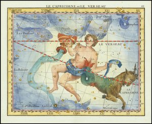 1776 - John Flamsteed - Le Capricorne, et Le Verseau (Stenbukken  Vandmanden)