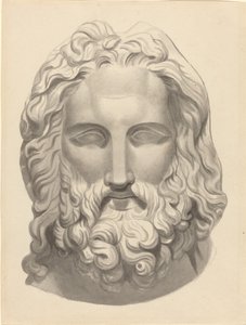 Antik skægget hoved af John Flaxman