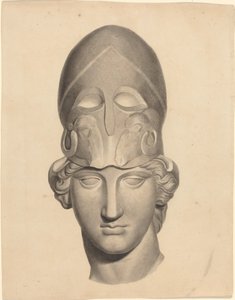 Antik hoved med hjelm af John Flaxman