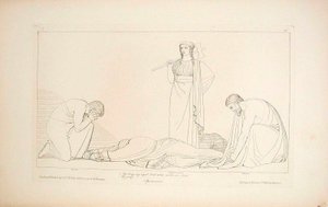 Klytaimnestra og koret af John Flaxman