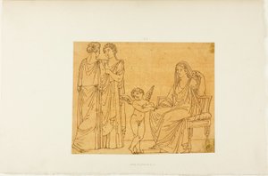 Amor og tre kvinder af John Flaxman