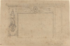 Design til skorstensstykket i Throne Room, Buckingham Palace af John Flaxman