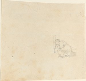 Figur Sovende i en døråbning af John Flaxman