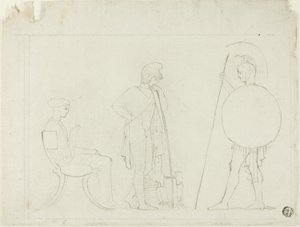 Hector Chiding Paris af John Flaxman