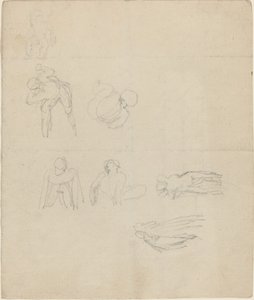 Ark med figurstudier af John Flaxman