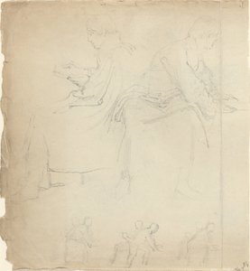 Studieark [recto and verso] af John Flaxman