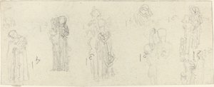 Studieark [recto and verso] af John Flaxman