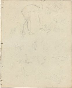 Studieark [recto and verso] af John Flaxman