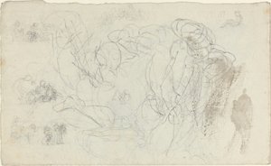 Studieark [recto and verso] af John Flaxman