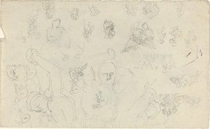 Studieark [recto and verso] af John Flaxman