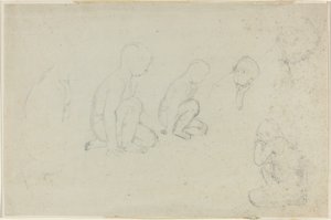 Studier af en knælende dreng af John Flaxman