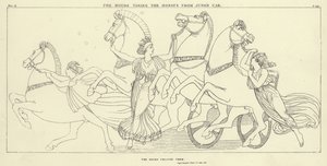 Timerne tager hestene fra Junos bil af John Flaxman