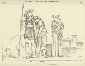 Mødet mellem Hector og Andromache af John Flaxman
