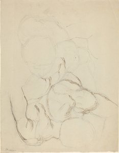 To mandlige nøgenbilleder set fra oven af John Flaxman