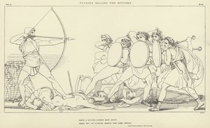 Ulysses dræber bejlerne af John Flaxman