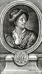 Matthew Prior, graveret af J. Clark, 1722
