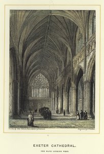 Exeter Cathedral, skibet mod vest