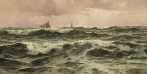 Off Folkestone, 1886 af John Fraser