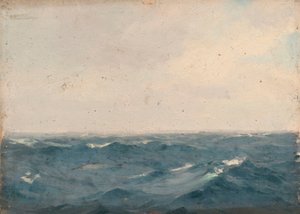 Seascape, ca. 1900 (olie på lærred) af John Fraser