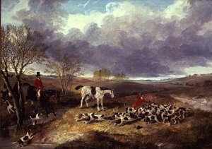Cambridgeshire Hunt: the Death (olie på lærred)