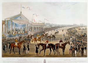 Prix du jockey club a Chantilly i 1841 Tryk af John Frederick Herring (1795-1865)