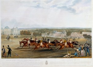 Prix du jockey club a Chantilly i 1841 Tryk af John Frederick Herring (1795-1865) (ec.engl.) 1841 Collection privee af John Frederick Herring Senior