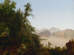 Langs Hudson, 1852. af John Frederick Kensett