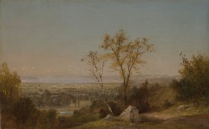 Champlain-søen af John Frederick Kensett
