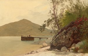 Landgang ved Sabbath Day Point af John Frederick Kensett