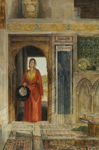 Indgangen til haremmet, 1871 (se også 131708) af John Frederick Lewis