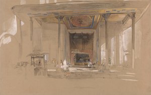 Hovedindgangen til Den Store Moske, (Ulu cami) Bursa, Tyrkiet, af John Frederick Lewis