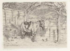 Staldscene af John Frederick Lewis