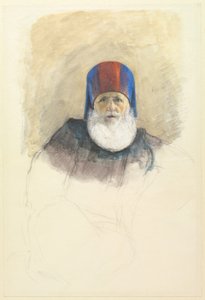 Studie for Mehmet Ali Pasha af John Frederick Lewis